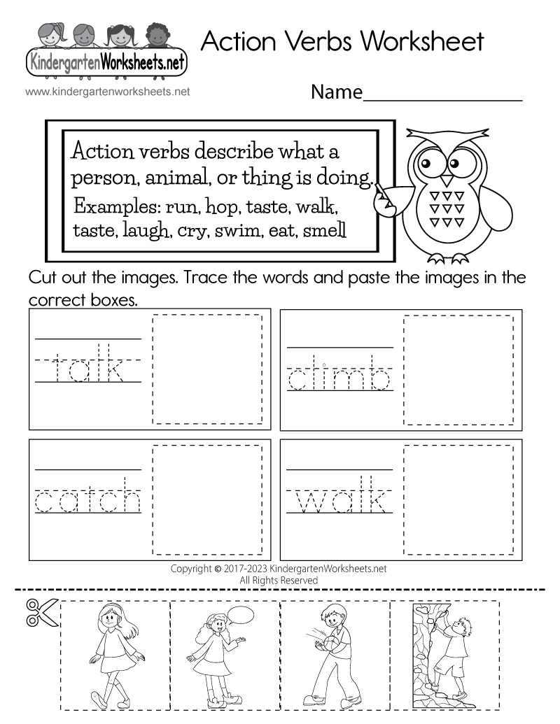free printable kindergarten grammar worksheets
