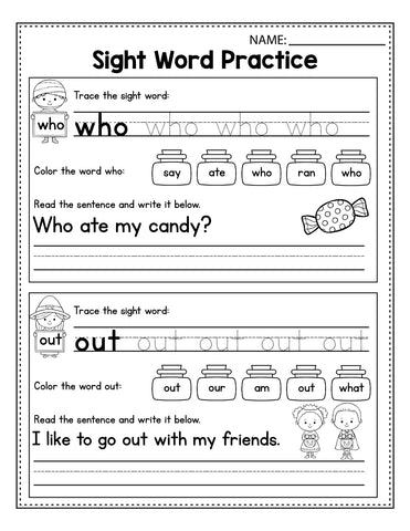 free printable kindergarten halloween worksheets