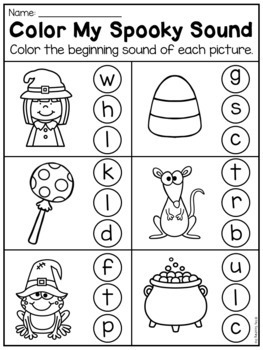 free printable kindergarten halloween worksheets
