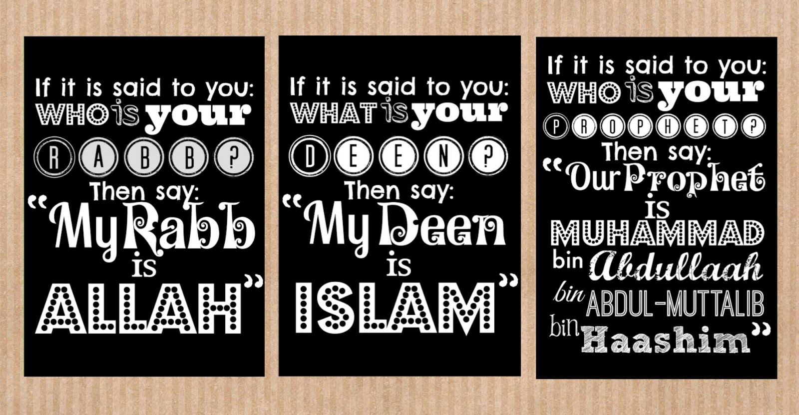 a muslim homeschool: Printable kids posters based upon usooluth ...