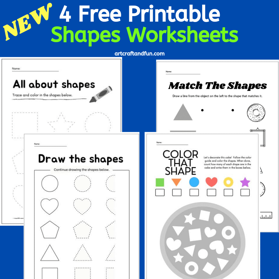 free printable kindergarten shapes worksheet