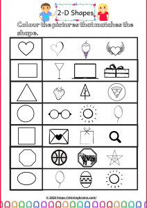 free printable kindergarten shapes worksheet