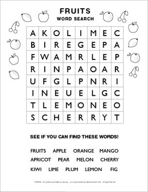 free printable kindergarten word search worksheets