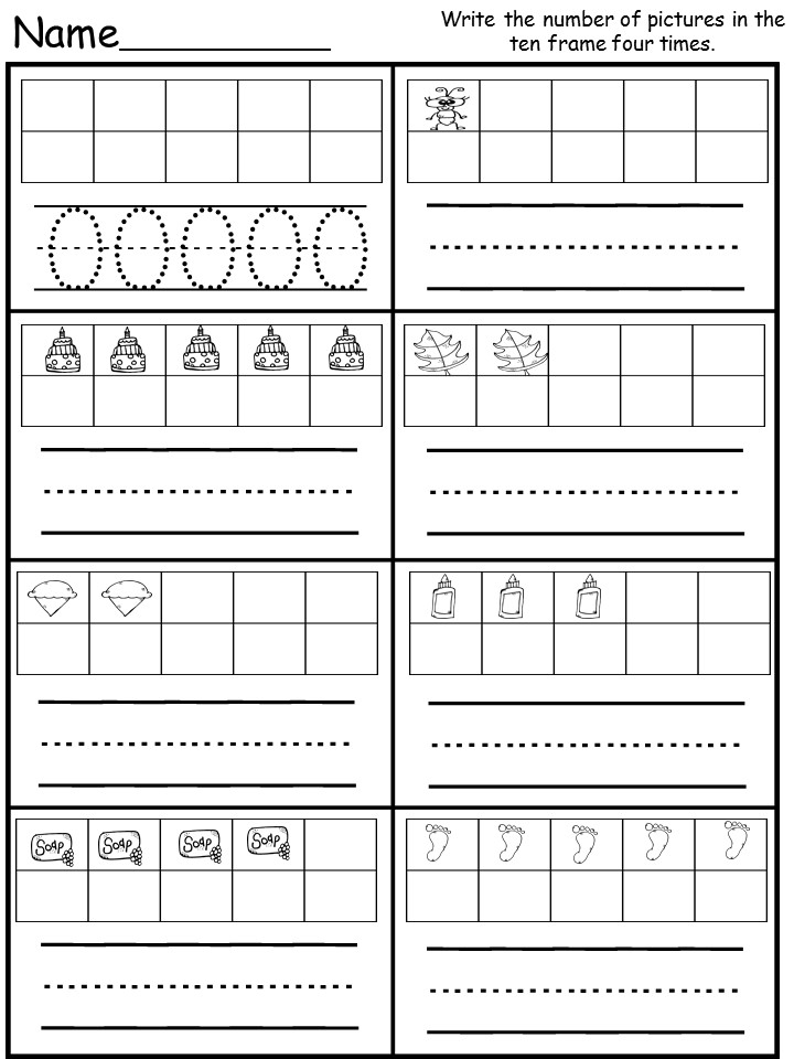 free printable kindergarten worksheet counting