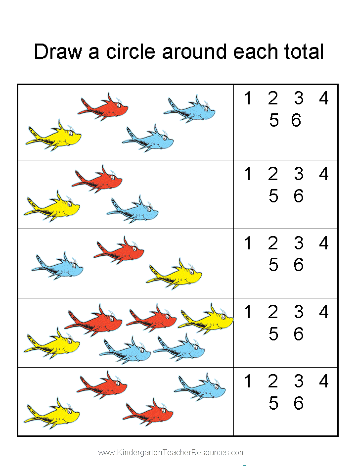 free printable kindergarten worksheet math