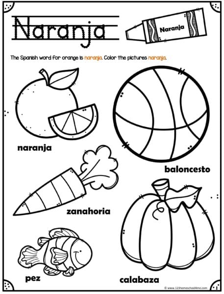 free printable kindergarten worksheets in spanish