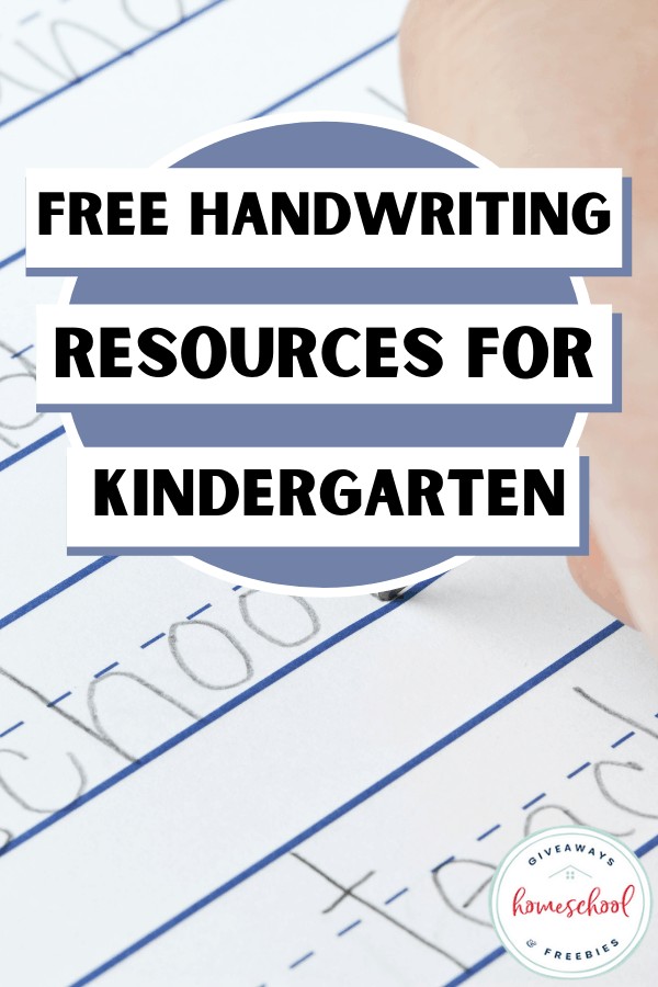 Free Handwriting Worksheets for Kindergarten