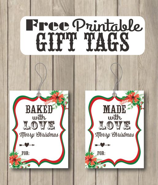 free printable kitchen gift tags