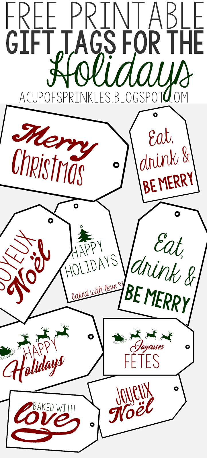 free printable kitchen gift tags