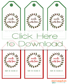 Free Printable Food Gift Tags | i should be mopping the floor