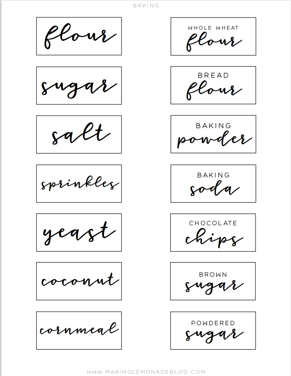 free-printable-pantry-labels-to-organize-your-kitchen-making-worksheets-library for Free Printable Pantry Labels Templates Free Printable Pantry Labels to Organize Your Kitchen - Making ... - Worksheets Library for Free Printable Pantry Labels Templates