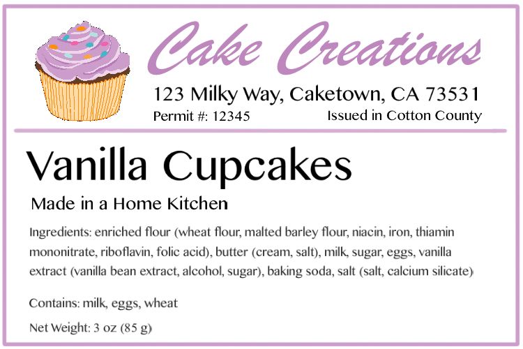 free printable labels for baked goods