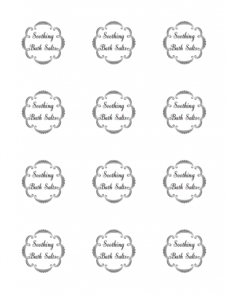 free printable labels for bath bombs