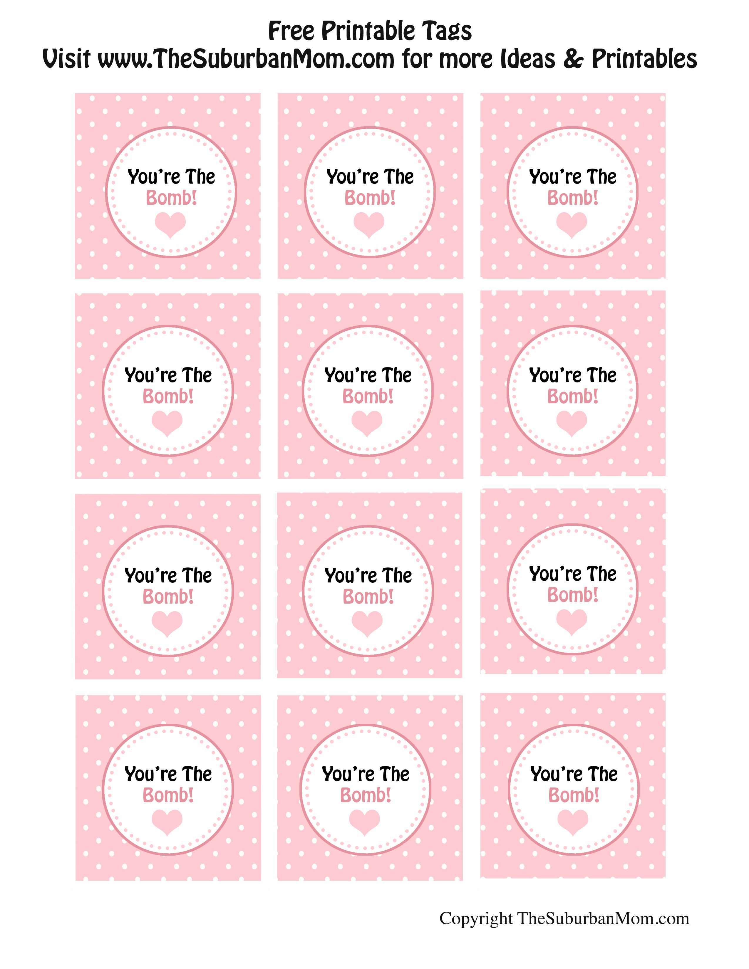 DIY Heart Bath Bombs Recipe With Free Tag Printables