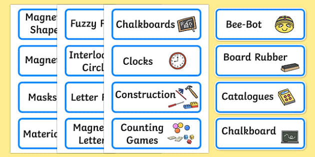 free-classroom-labels-pdf-classroom-resources-worksheets-library for Free Printable Labels For Daycare Free Classroom Labels PDF | Classroom Resources - Worksheets Library for Free Printable Labels For Daycare