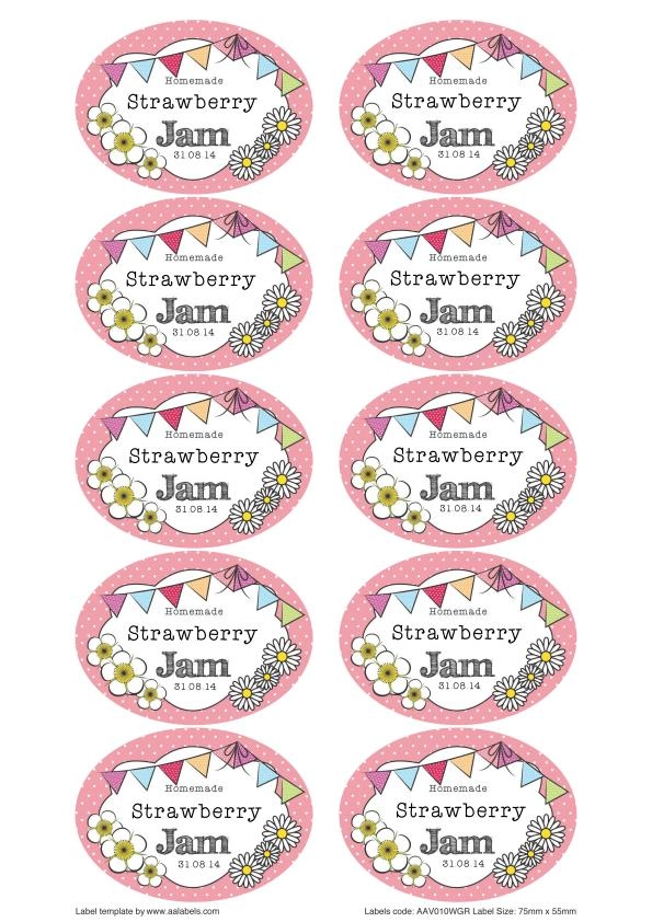 free printable labels for jelly jars