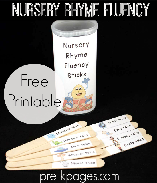 Printable Nursery Rhyme Labels