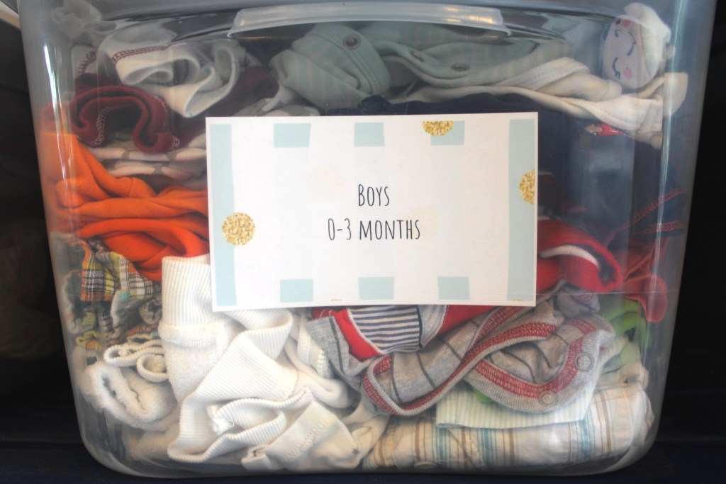 Baby clothes storage labels [printable &  customizable] — The ...