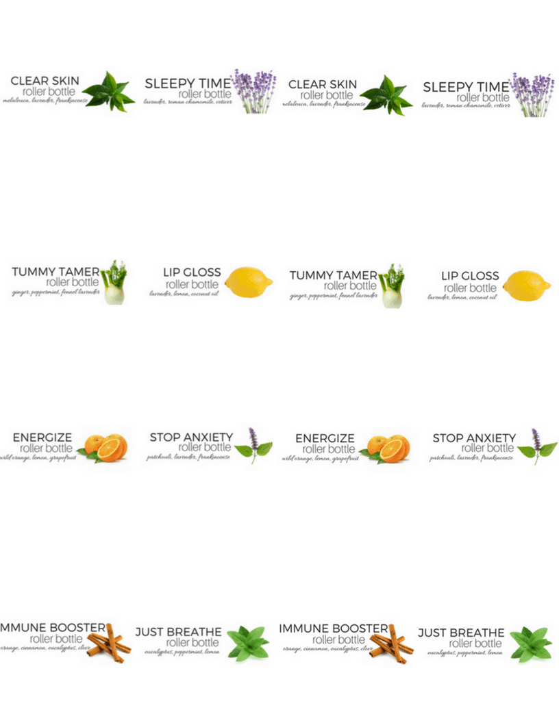 free printable labels for roller bottles