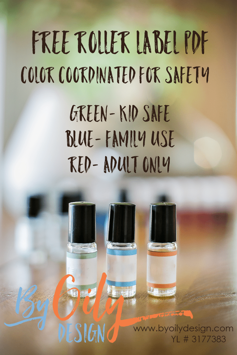 Free essential oil safety rollerball printable - By Oily Design