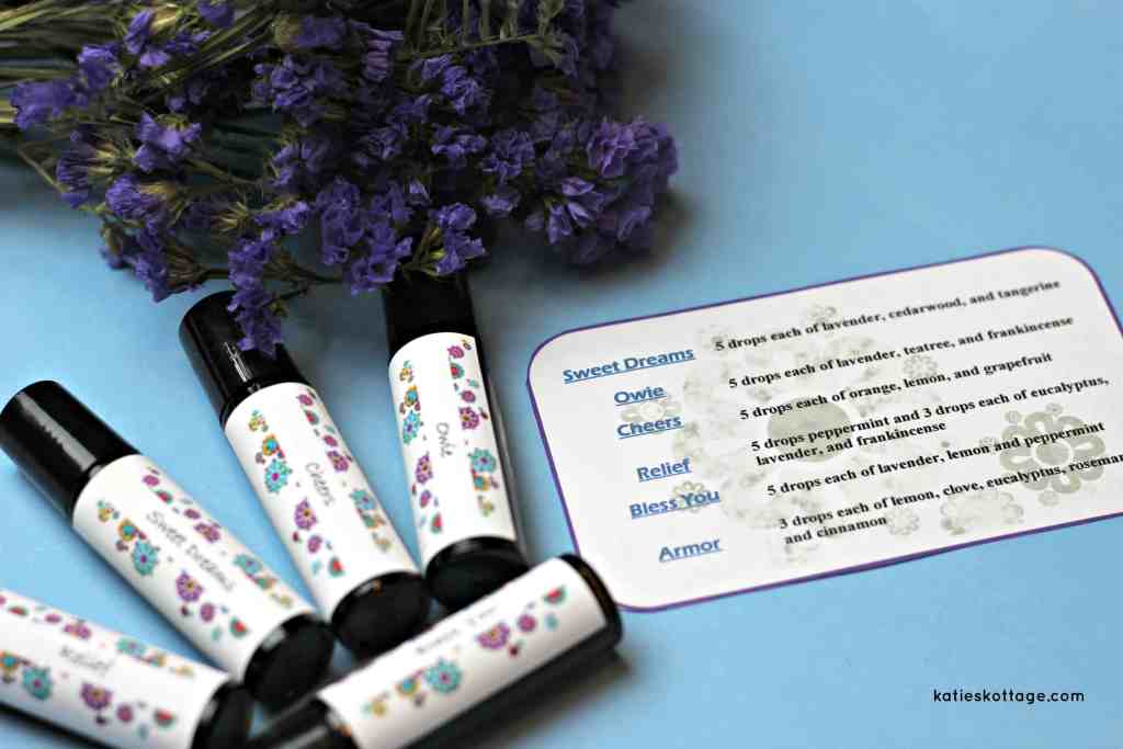 free printable labels for roller bottles