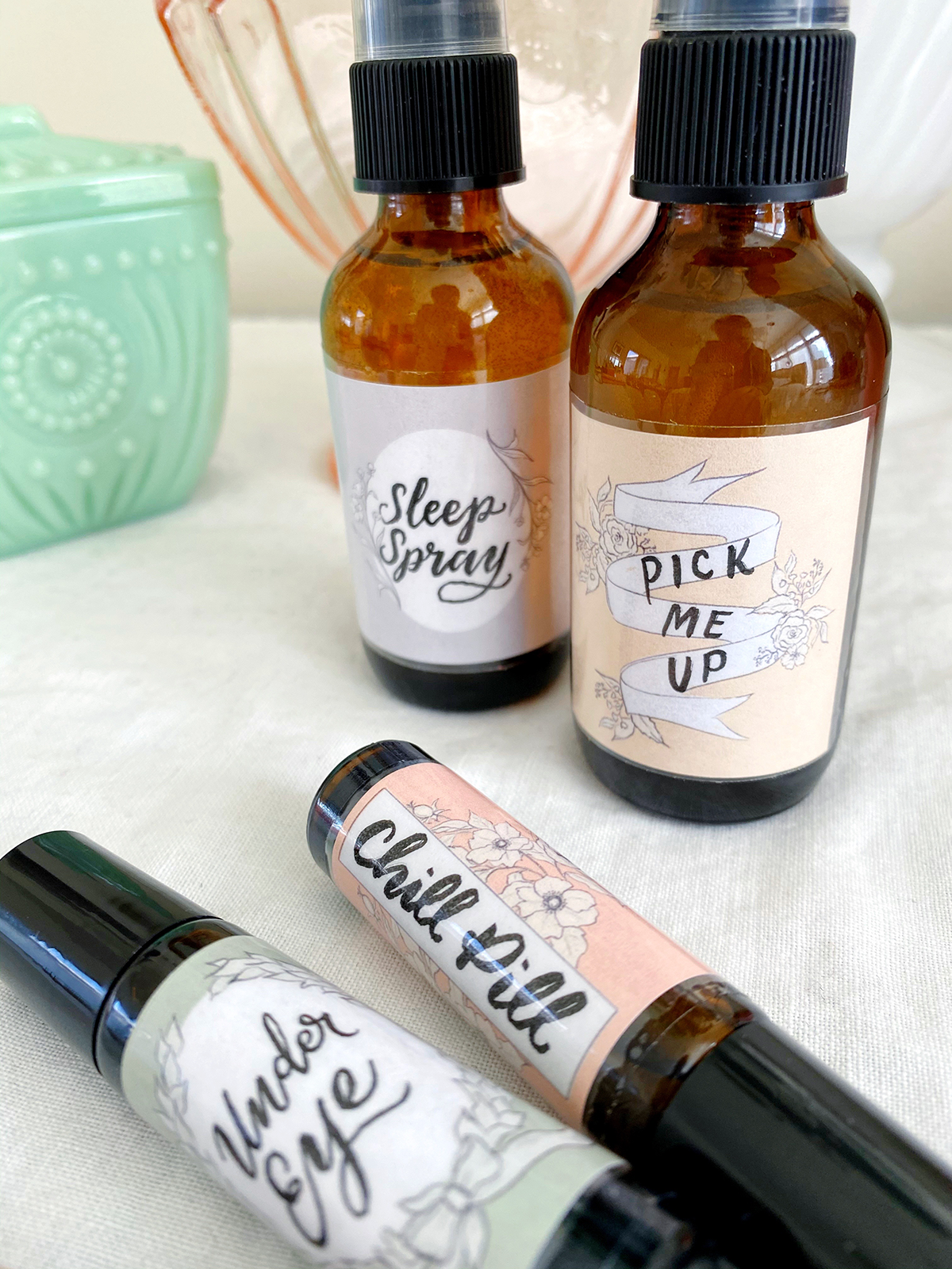 Printable Roll-On and Spray Bottle Labels for Essential Oils ...