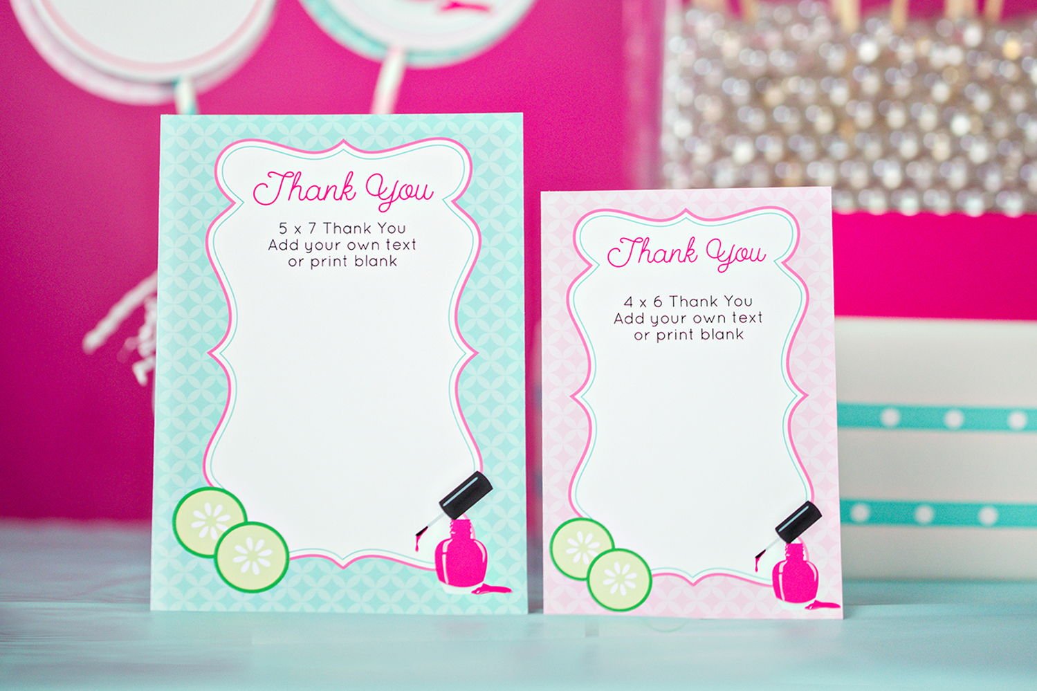 free printable labels for spa party
