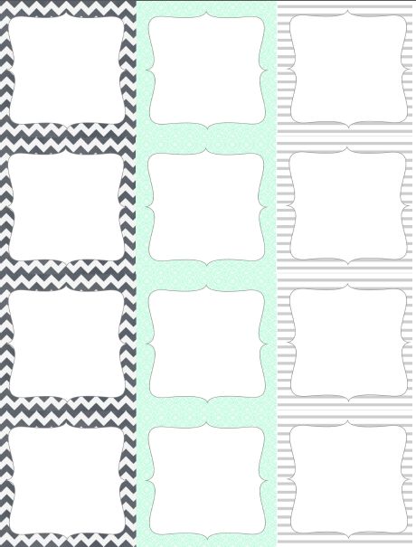 Round &  Square Labels from Lizzys Collection