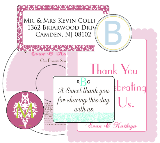 free printable labels wedding favors