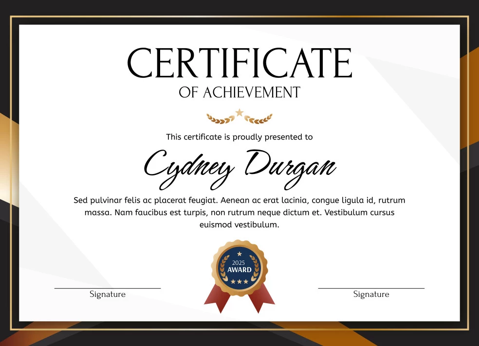 Football Certificate Templates