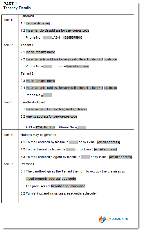 free printable lease agreement australia