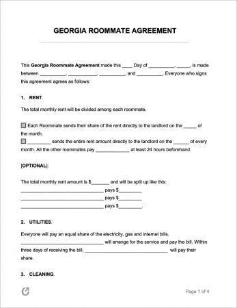 free printable lease agreement for roommates