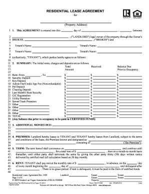 free printable lease agreement mo