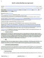 free printable lease agreement north carolina