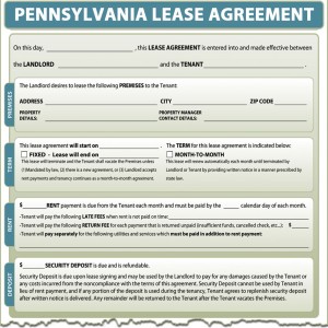 Pennsylvania Lease Agreement | SimplifyEm.com