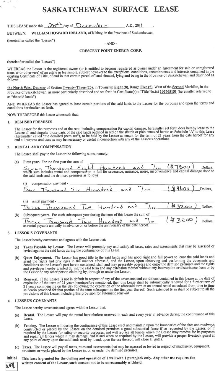 free printable lease agreement saskatchewan