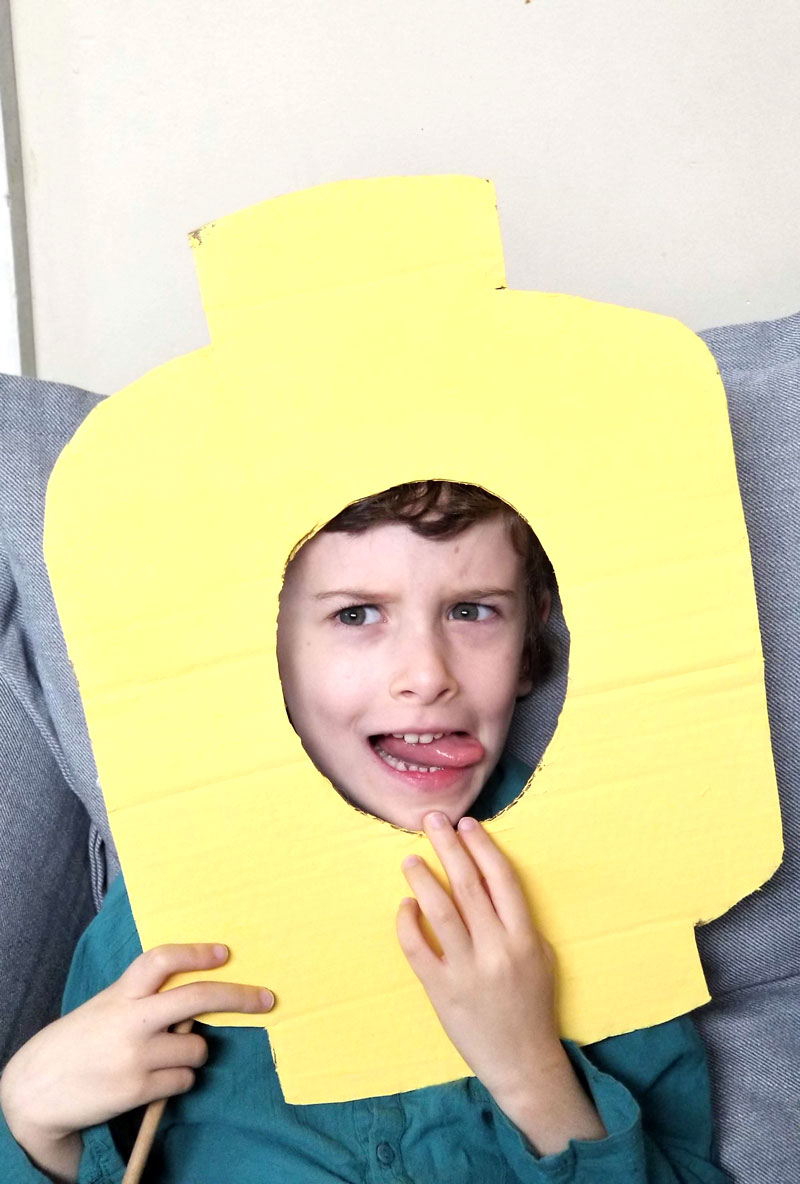 free printable lego photo booth props