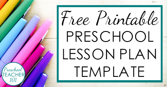 Preschool Lesson Plan Template for Weekly Planning - Preschool ...