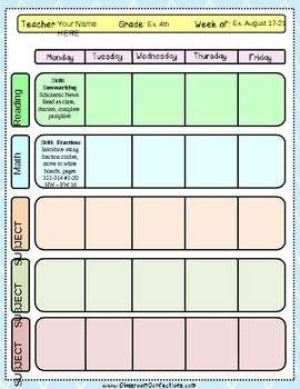 FREE Editable Lesson Plan Template