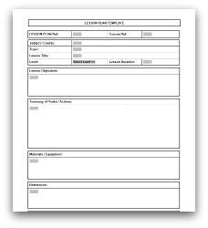 Free Lesson Plan Templates