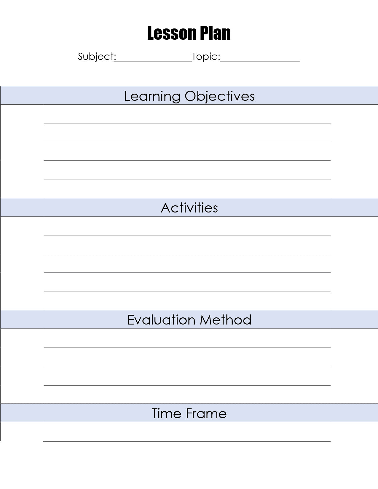 free-lesson-plan-template-word-editable-pdf-image-excel-worksheets-library for Free Printable Lesson Plan Template Pdf FREE Lesson Plan Template | Word, Editable PDF, Image, Excel - Worksheets Library for Free Printable Lesson Plan Template Pdf