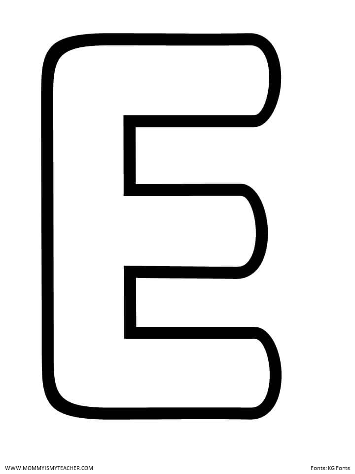 LETTER E PRINTABLES — Mommy is My Teacher