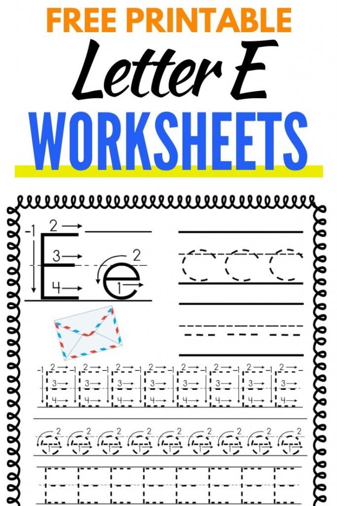 Letter E Worksheets: Free Printable Pack -
