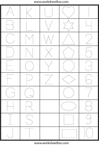 free printable letter shapes