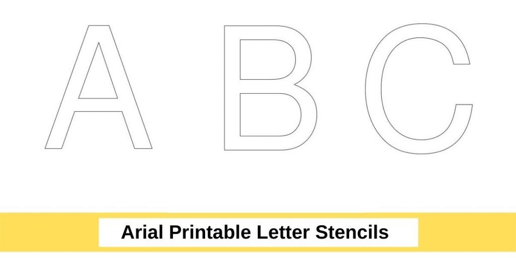 free printable letter stencils different fonts
