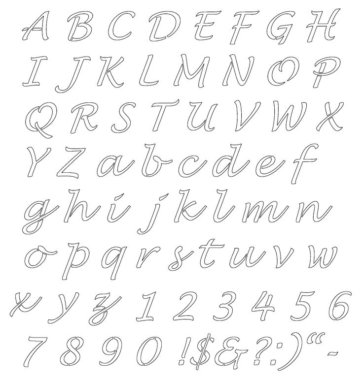 free printable letters and numbers stencils