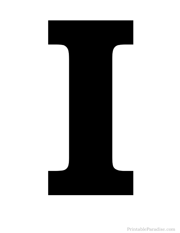 free printable letters black