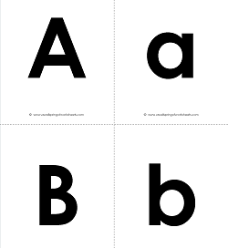 Alphabet Flash Cards - Upper Case &  Lower Case | A Wellspring