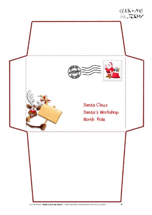 Free Printable Santa Envelopes - FREE DOWNLOAD - Printable ...