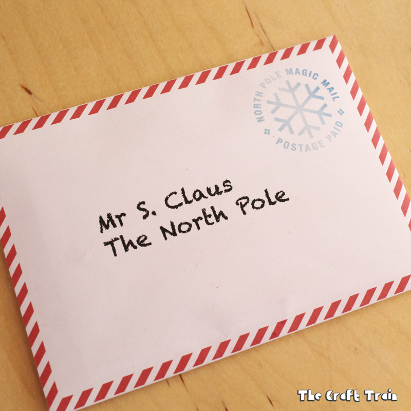free printable letters from santa and envelopes